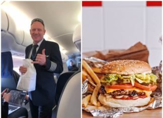 Un piloto le compró hamburguesas a todos sus pasajeros después de que se demorara el vuelo
