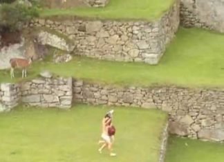 (VIDEO) Turistas se grabaron corrieron desnudos en Machu Picchu y son expulsados de por vida del Santuario