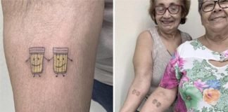 Abuelitas celebran sus 30 años de amistad tatuándose lo que más aman compartir: dos vasos de cerveza