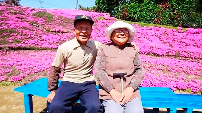 Cultivó miles de flores para que su esposa ciega pudiera olerlas