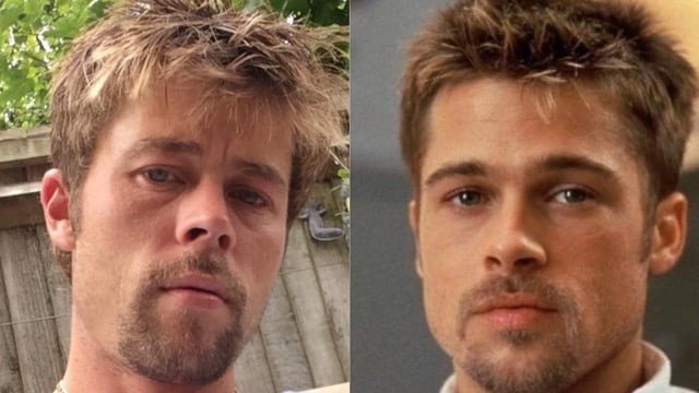Un albañil no puede salir a ningún lado porque lo confunden con Brad Pitt