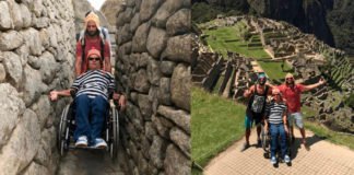 Argentino cargó a su amigo con discapacidad durante seis horas para que pudiera conocer Machu Picchu