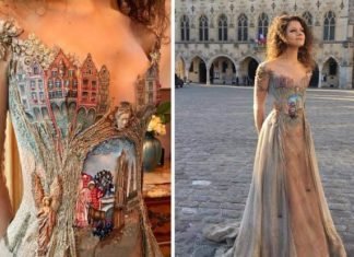 Este diseñador francés usa los lomos de los libros para crear vestidos extraordinarios