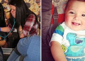 Una madre escucha emocionada el corazón donado de su hijo en otra niña
