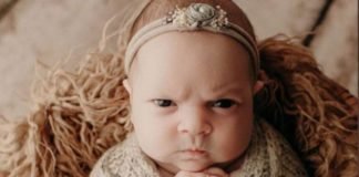 Esta adorable bebé está cautivando al Internet con su rostro enojado