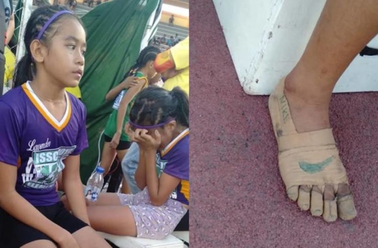 Niña se creó unos ‘’Nike’’ improvisados y ganó tres medallas de oro