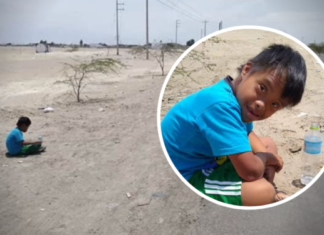 Ica | Hallan a niño con síndrome de down abandonado en la Panamericana Sur