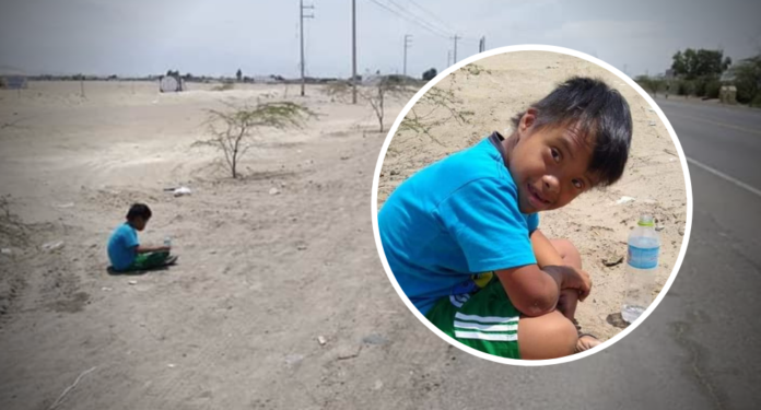 Ica | Hallan a niño con síndrome de down abandonado en la Panamericana Sur
