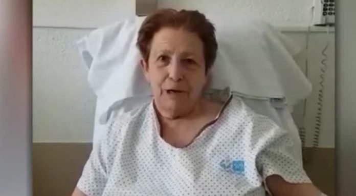 Una paciente de 75 años curada anima a los enfermos: «Del coronavirus se sale»