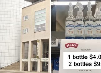 Supermercado en Dinamarca utiliza un truco de precios para detener el acaparamiento de desinfectantes