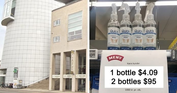 Supermercado en Dinamarca utiliza un truco de precios para detener el acaparamiento de desinfectantes