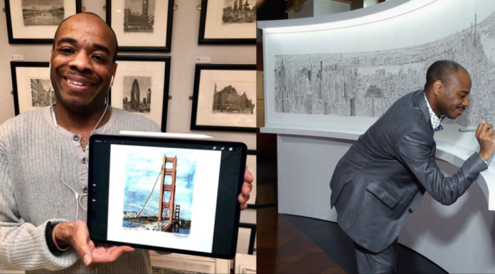 Este genial artista autista puede dibujar ciudades enteras usando su memoria