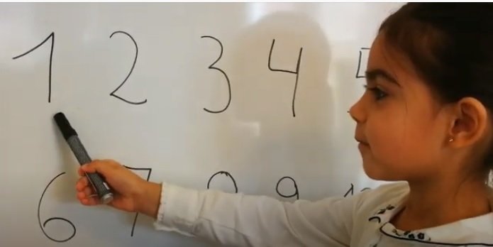Niña de 4 años arrancó su canal en el que enseña idiomas a otros niños en plena cuarentena