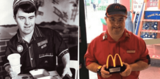 Empleado de McDonald’s con síndrome de Down se jubila después de 32 años de servir sonrisas