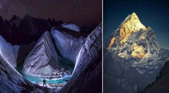 Fotógrafo descubre increíble glaciar escondido en el Himalaya