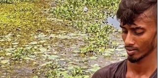 Hombre en Sri Lanka hace un collar completo usando solo una flor